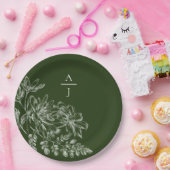 Bord modern groenboek Floral Monogram (Feest)