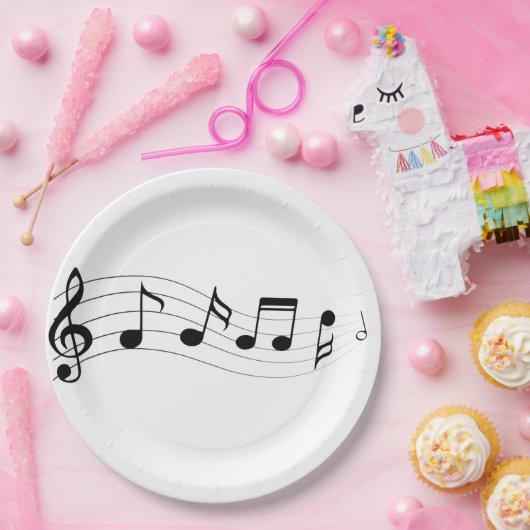 Bord Musical Notes Party aanpassen (Feest)