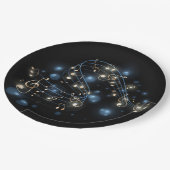 Bord muzieknoten en vakantieverlichting (Gekanteld)