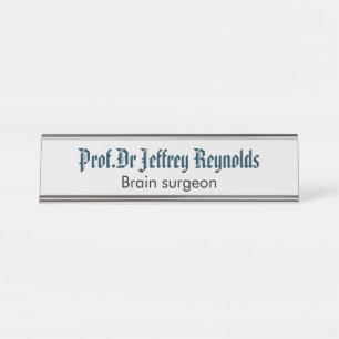 Bord Naam deurteken Bureau Naambordje