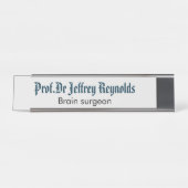 Bord Naam deurteken Bureau Naambordje (Voorkant)