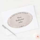 Bord  naam ovale sticker (Envelop)