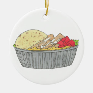Bord NYC Halal Cart Keramisch Ornament