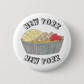 Bord NYC Halal Cart Ronde Button 5,7 Cm (Voorkant)