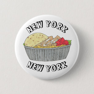 Bord NYC Halal Cart Ronde Button 5,7 Cm