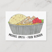 Bord NYC Halal Cart Visitekaartje (Voorkant)