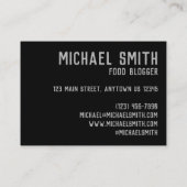 Bord NYC Halal Cart Visitekaartje (Achterkant)