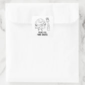 Bord-O en Fork-rates Philosophy Pun Sticker (Tas)