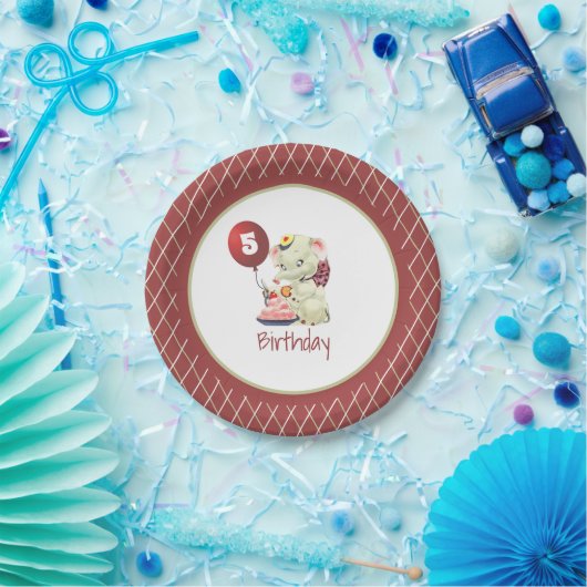 Bord  olifant Birthday Paper (Feest)