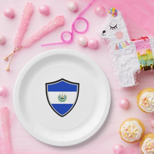 Bord onder de vlag van El Salvador (Feest)