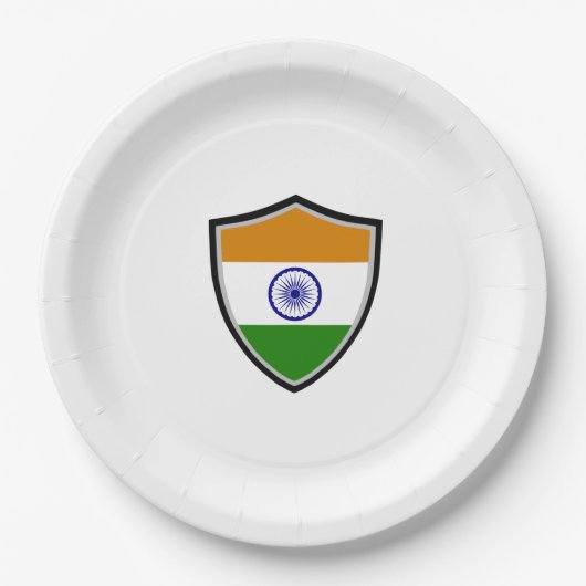 Bord onder Indiase vlag (Voorkant)