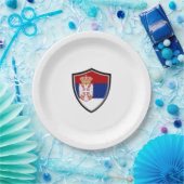 Bord onder Servisch schild (Feest)