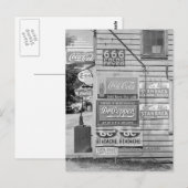 Bord op een warenhuis, 1938 briefkaart (Voorkant / Achterkant)