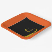 Bord Oranje papier van GraduPartij (Gebogen)