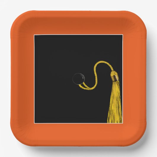 Bord Oranje papier van GraduPartij (Voorkant)