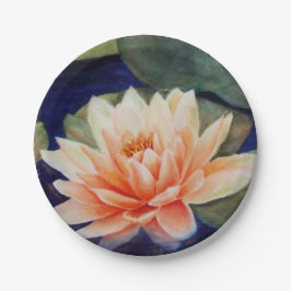 BORD ORANJE WATER LILY PAPER