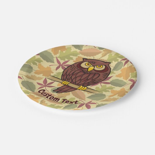 Bord Owl Cartoon Paper (Gekanteld)