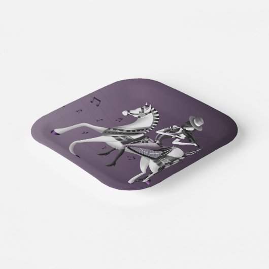 Bord paardrijden met paardrijden (Gebogen)