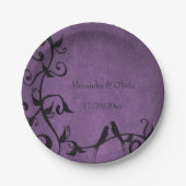 Bord Paars Lovevogels Weddenschap (Voorkant)