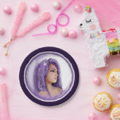 Bord Paars Moon Child Paper (Feest)