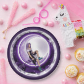 Bord Paars Moon Child Paper (Feest)