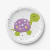 Bord Paarse schildpad Confetti (Voorkant)