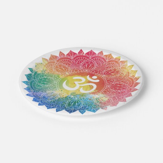 Bord PAPIER : RAINBOW MANDALA (Gekanteld)