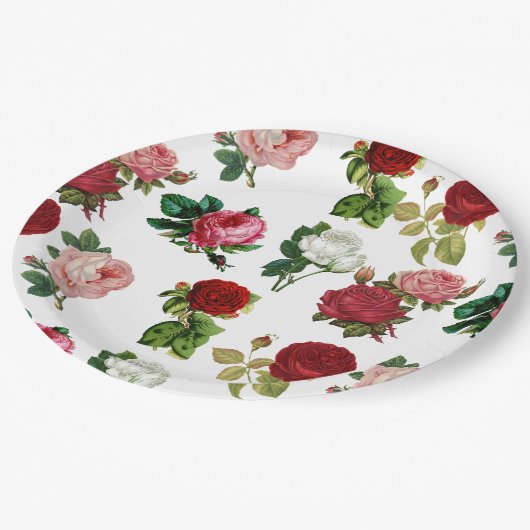 Bord PAPIER :  ROZEN (Gekanteld)