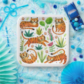 Bord PAPIER: TIGERS SPELEN (Feest)