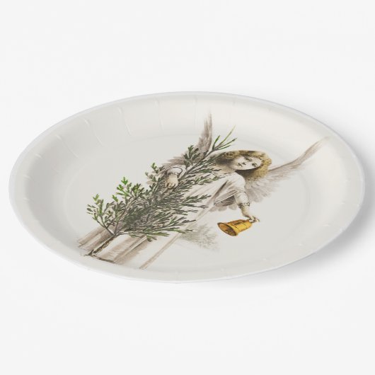 Bord PAPIER : VINTAGE CHRISTMAS ANGEL (Gekanteld)