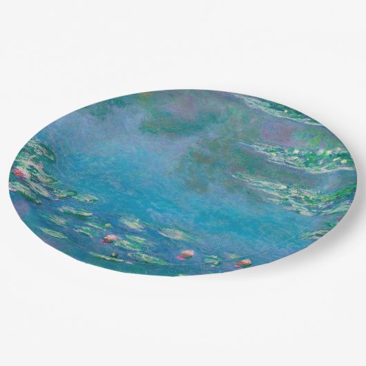 Bord PAPIER : " WATERLIES " PER MONET (Gekanteld)