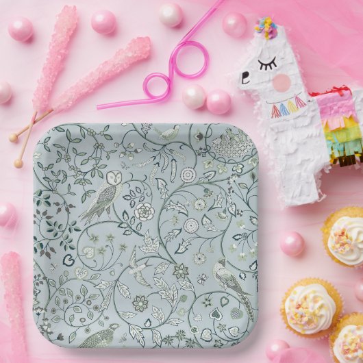 Bord PAPIER : WILLIAM MORRIS : OWL & PHEASANT (Feest)