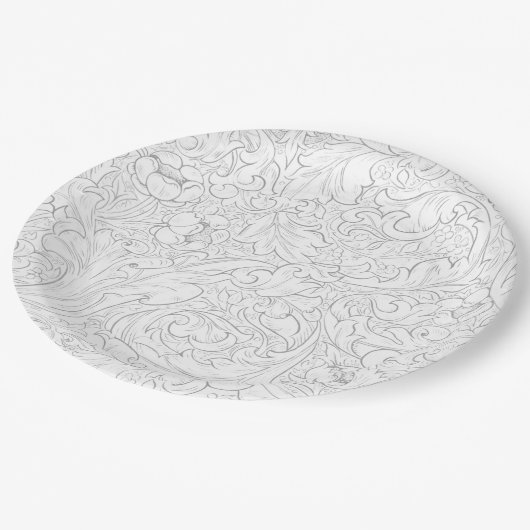 Bord PAPIER : WILLIAM MORRIS : PLATTELANDSPATROON (Gekanteld)