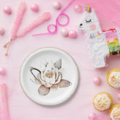 Bord PAPIER : WITTE LOTUS (Feest)