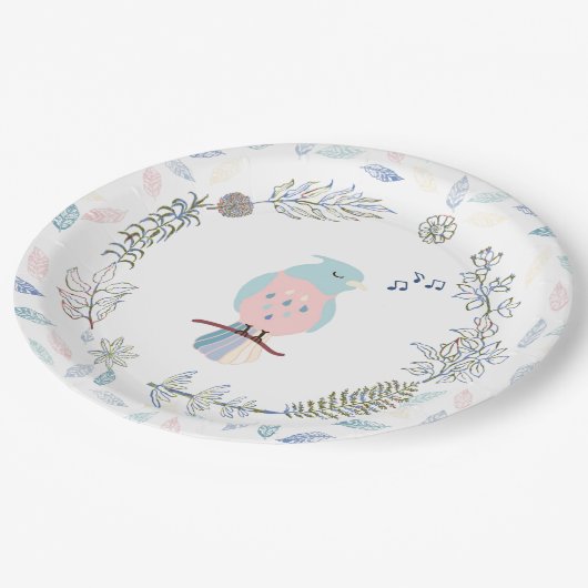 Bord PAPIER : ZINGVOGELS (Gekanteld)