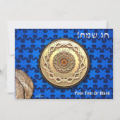 Bord Passover Matzah Kaart (Voorkant)