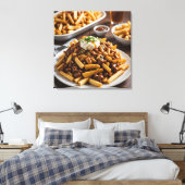 Bord Poutine Canvas Afdruk (Insitu (Slaapkamer))