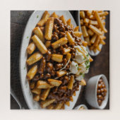 Bord Poutine Legpuzzel (Horizontaal)