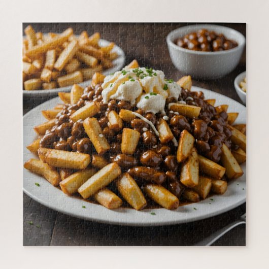 Bord Poutine Legpuzzel (Verticaal)