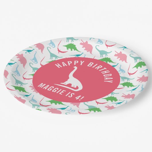 Bord Preppy Dinosaur Birthday Party personaliseren (Gekanteld)