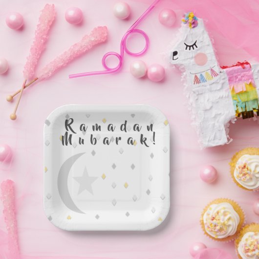 Bord Ramadan Mubarak-papier (Feest)