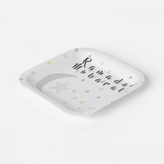 Bord Ramadan Mubarak-papier (Gebogen)