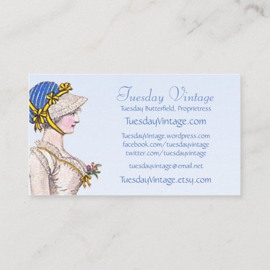 Bord Regelmatige Mode Aangepaste Visitekaartjes (Achterkant)