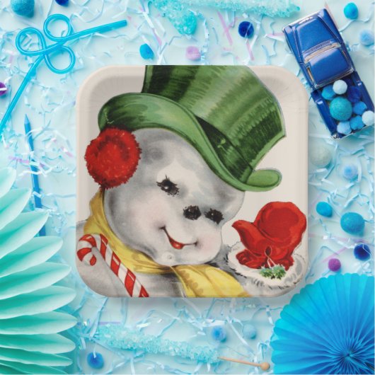 bord  retro-kerstsneeuwfeest (Feest)