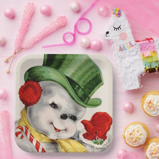 bord  retro-kerstsneeuwfeest (Feest)