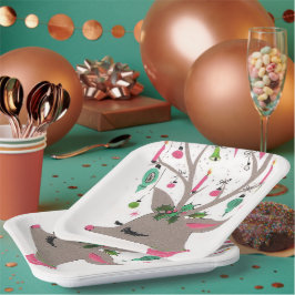 bord  retro render met kerstfeest