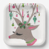 bord retro render met kerstfeest (Voorkant)