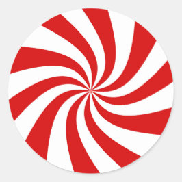 bord rode snoepriet ronde sticker