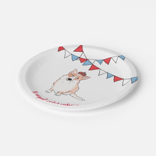 Bord rond Royal Corgi-rond (Gekanteld)