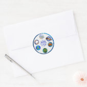 Bord Ronde Sticker (Envelop)